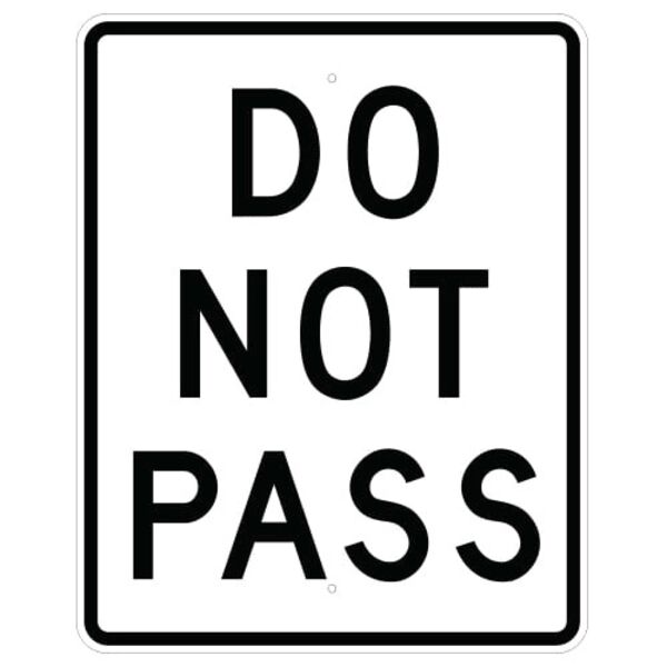 Do Not Pass Sign Thumbnail
