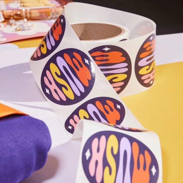 Circle Roll Label Sticker 2.5" Thumbnail