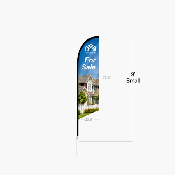 Feather Angled Flag 9 ft Thumbnail
